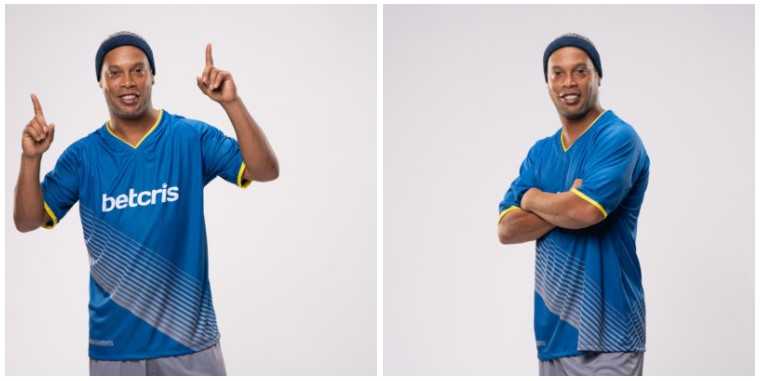 Ronaldinho novo site da Betcris Brasil