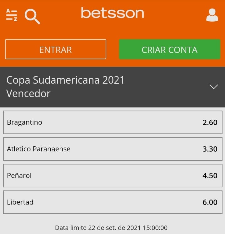 Apostas Semifinal Copa Sul-Americana 2021 Apostas Semifinal Copa Sul-Americana 2021