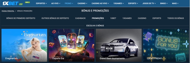 1xbet promoções