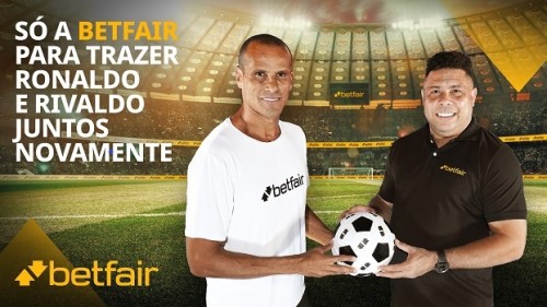 Ronaldo e Rivaldo patrocínios da Betfair