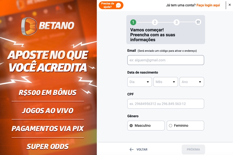 registro na betano
