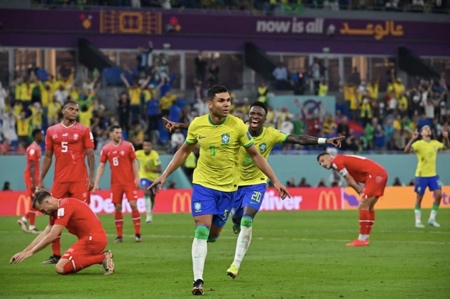 Brasil x Suíça com consagração do Casemiro